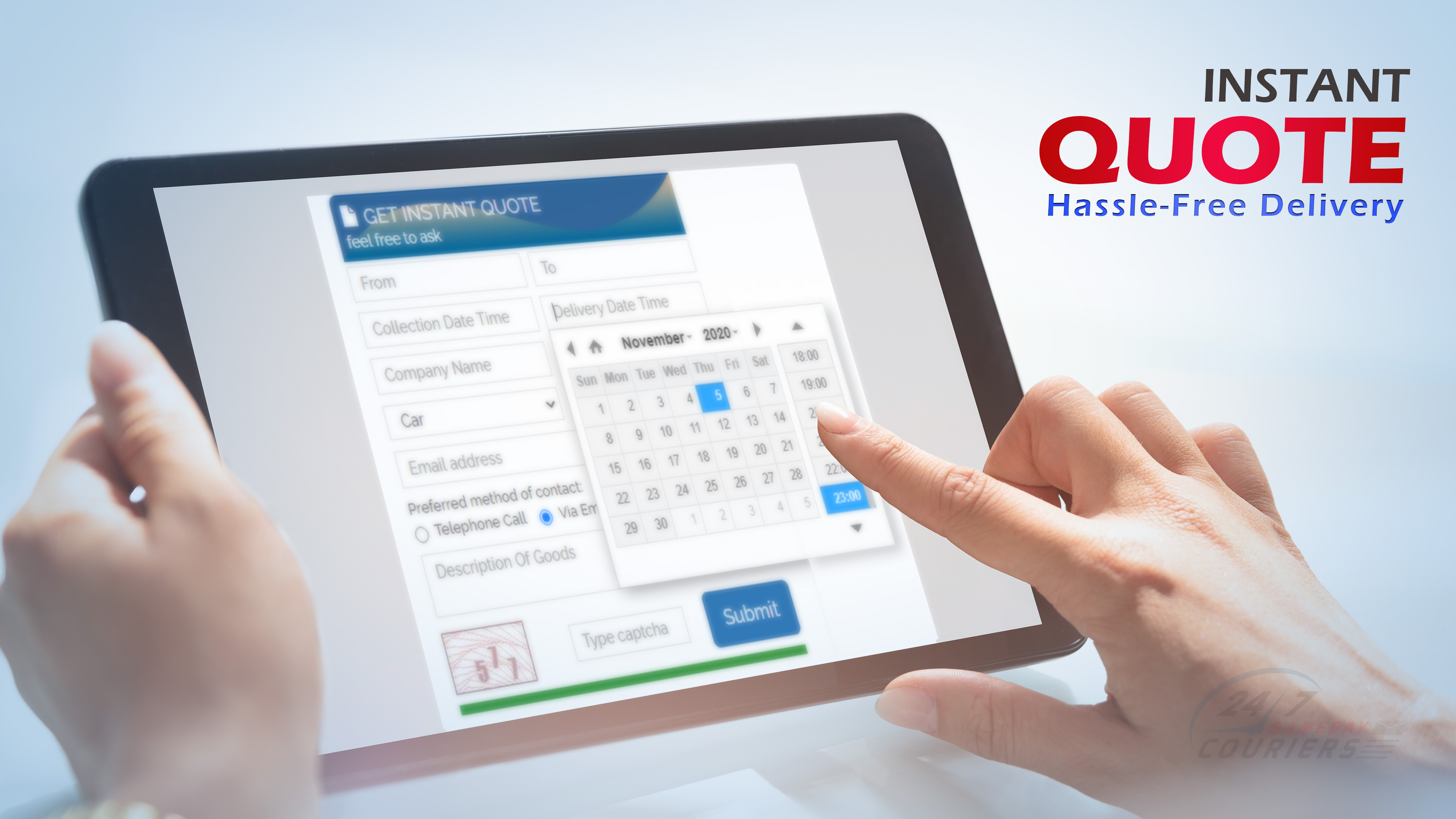 Sameday Courier Service in UK by 247 Couriers